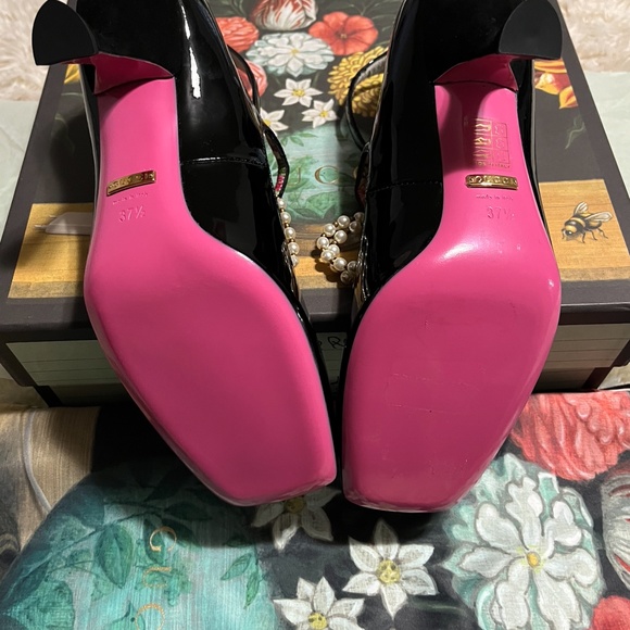 New Authentic Gucci Women's Taide Double Buckle Pumps - Picture 16 of 16